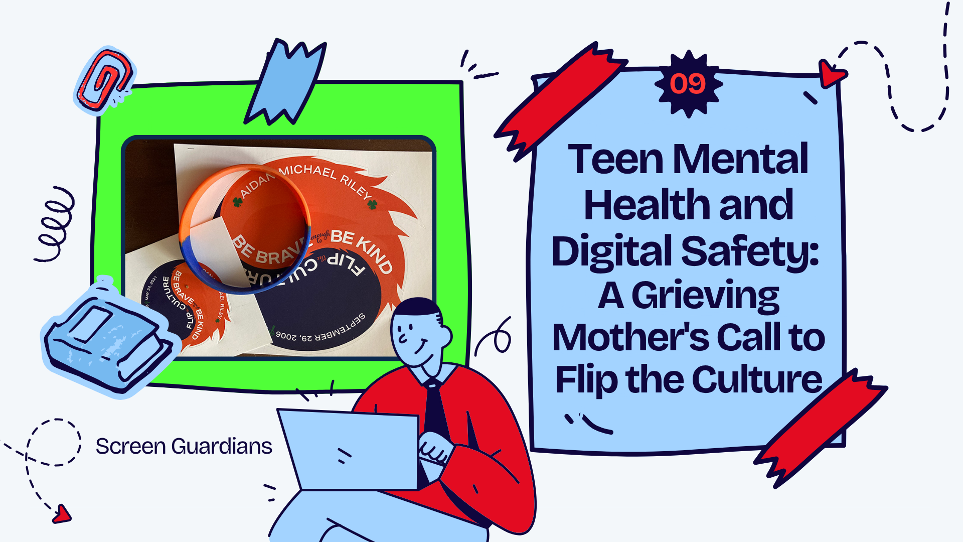 Teen mental health and digital safety - Screen Guardians Podcast Aiden Riley - Teen mental health and digital safety