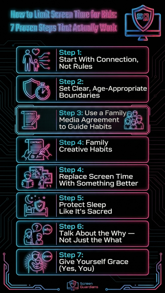 How to Limit Screen Time for Kids: 7 Proven Steps That Actually Work