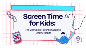 Screen time for kids — parent and child building healthy digital habits together