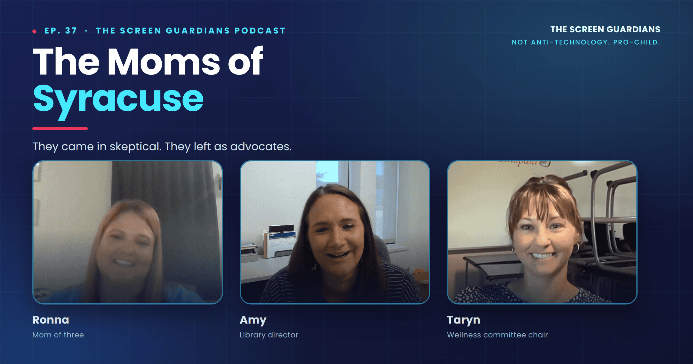 Digital wellness education in schools — the moms of Syracuse, Kansas on The Screen Guardians Podcast