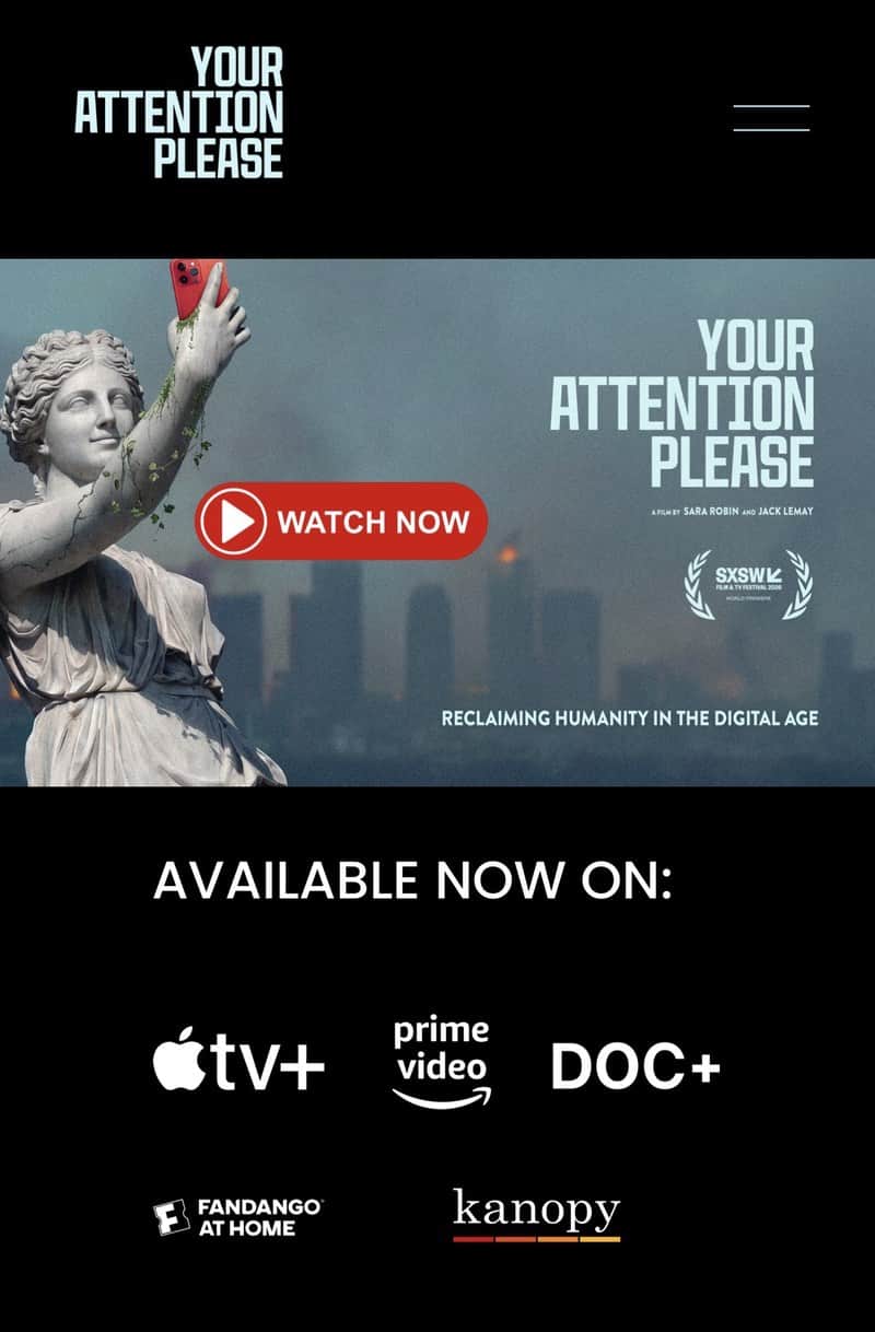 Your Attention Please documentary poster and where to watch